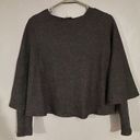 ZARA  W/B Collection Charcoal Poncho Cape Sweater Size Medium Photo 0