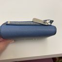 Michael Kors  Women Leather Bi-fold Wallet Medium Blue ID/Card Slot Bill Holder Photo 11