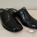 Brighton  Faith Black Leather Clogs Sz 6.5 Photo 0