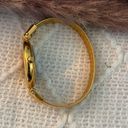 Gold Quartz Vintage Diamond Cuff Watch Photo 5