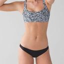 Lululemon  Free to Be H2O Swim Top in Mini Ripple White Seal Grey OS Photo 2