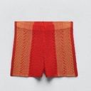 ZARA  crochet shorts red/ orange 2712/159 Photo 3