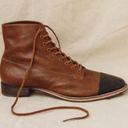 The Great 💕💕 The Cap Toe Boxcar Boot ~ Hickory Brown/Black 10 NWT Photo 1