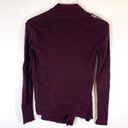 ALLSAINTS  Maroon ASYMMETRICAL SWEATER Long Sleeve Wrap Size Small Photo 4