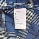 American Eagle   Blue & White Plaid Pleated Mini Skirt Photo 4