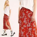 Free People  Womens Retro Love High Waist Midi Skirt Size 8 Photo 1