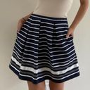 Max Studio Dark Navy Mini Skirt Stripes Size Small Photo 2