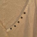 We The Free Free People '' White Long Sleeve v-neck with button details size P/S! Photo 1