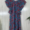 Rebecca Taylor  Silk Blend Lindsay Floral Ruffle Sleeve Dress size 2 Photo 2