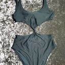 Aerie Front Knot One-Piece Green Monokini Photo 0