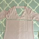 Rebecca Minkoff  Coma Dress Small Pale Pink Cut Out Long Sleeve Shift Photo 7