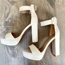 White Platform Heels Size 6.5 Photo 0