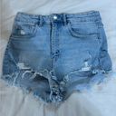 ZARA high waisted denim shorts Photo 0