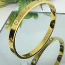 New! Bangle Bracelet Gold Photo 1