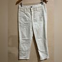 Colovos high rise white cream straight leg ankle jeans 27 Photo 1