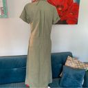 Rag and Bone New  Luna Olive Green 100% Linen Runway Dress Size S Small See Desc. Photo 5