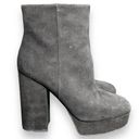 Coach  Iona Black Suede Platform Block Heel Bootie Womens size 9 Photo 3