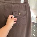 American Eagle  | Women’s Brown Pocket high rise Sweatpants Drawstring size m Photo 5