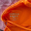 frankie's bikinis orange tie open back summer tank top Photo 3