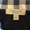 Burberry  Women’s Black Collared Shirt with Signature Plaid Collar - Size S Photo 5