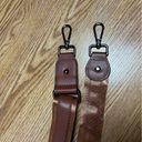 Lot of 2 Purse Straps Brown Faux Leather Aztec Print Photo 6