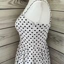 White House | Black Market White & Black Polka Dot Retro Style Fit & Flare Dress Photo 4