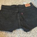 Levi’s 501 Black Denim Shorts Photo 4