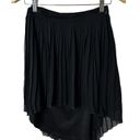American Eagle  Womens Skirt Size 0 Black Pleated Lined Short Front Long Back Photo 10