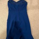 Macy's Royal Blue Bodycon strapless bandeau dress with flare!! Photo 1