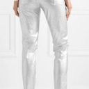 Rag and Bone  Leather Pants 23 NWT Silver Metallic Contemporary Space Dress Event Photo 10