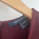 French Connection  Dress Maroon Swing Flutter Hem Burgundy Cocktail Size US6 Photo 3