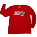 Nintendo Super Mario Long Sleeve T-Shirt Red Tee Crew Neck Video Game Photo 8