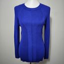 Nine West  Blue Ribbed Crewneck Sweater Size XXL Photo 1