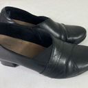 Clarks  Clogs Heels Women's Size 9 Black Comfortable Slip-On Footwear Business Photo 5