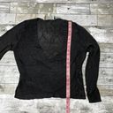 Michelle Mason  sheer knit crossover sweater small Photo 9