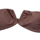 ANDIE  Swim The Scala Bikini Top Strapless V Neck Espresso Brown Size XS Photo 0