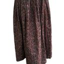 J.Crew  Maroon Paisley 80s Midi Skirt Medium Photo 0