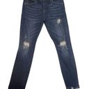 Dear John  Joyrich Comfort Skinny Size 29X26 Women's Jeans Dark Wash Distressed Photo 0