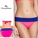 Tommy Bahama New.  pink and blue bikini bottom. XS. Photo 1