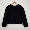 Lululemon Black Wool Whenever Crew Sherpa Sweater Size 6 Photo 4