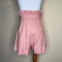 Alexis  Shorts Jolan Pink Hi Waisted Paper Bag Linen Shorts S Photo 5