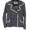  by Anthropologie Striped Peacoat Women’s size XS Photo 2