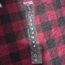 Hot Topic New sk8 skate Metal goth rock n roll bracelet cuff studded snap black silver Photo 10