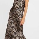 ALLSAINTS  Hera Leopard Print Satin Sleeveless Midi Slip Dress Medium Photo 0