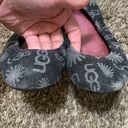 UGG  Denim Ballet Flat/Slipper Leather Lining woman size 8 blackish gray color Photo 1