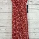 Trixxi  Small Capri Jumpsuit Floral Wide Leg Sweetheart Neckline Spaghetti Straps Photo 2