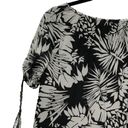 Dana Buchman  Womens Size 10 Blouse Black White Leaf Pattern Top VINTAGE NEW Photo 5