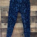 Sweaty Betty  7/8 Power Workout Leggings Black & Blue Floral Photo 0