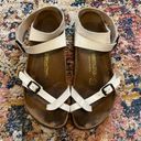 Birkenstock White Ankle Buckle Sandals Photo 1