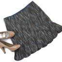 Petal Allen Schwartz Women's Tweed Straight Skirt Blue  Hem Pencil‎ Size 6 Photo 0